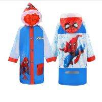 Captain Spider man High Quality Kids Raincoat Inflatable Cap Children US Captain Rainproof Poncho Boys Rainwear Rainsuit Outdoor Gifts