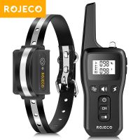 ROJECO 3300Ft Rechargeable Dog Training Collar Waterproof Remote Control Pet Dog Bark Stop Collar With Shock Vibration For Dogs