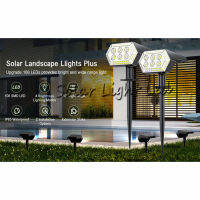 1PCS ไฟขาว/ ไฟเหลือง  Solar Landscape Spotlights 108 LED