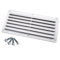 Aternee 26x12.5 ซม.พลาสติก ABS louvered Vent COVER บานเกล็ดระบายอากาศเรือทะเล