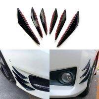 6pcs Automobile Refitting General Wind Knife Front Bar Spoiler Bumper Small Surround L