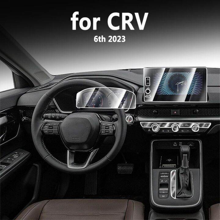 อุปกรณ์ป้องกันสำหรับฮอนด้า-crv-cr-v-6th-2023ฟิล์มป้องกันหน้าจอแสดงผลของอุปกรณ์เสริมตกแต่งภายในรถ