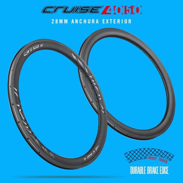 RYET Carbon Mountain Bikes Rim V Brake Wheel 40mm 50mm Clincher Carbon