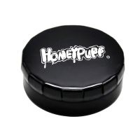 HONEYPUFF Portable Stash Jar Metal Tobacco Herb Case Box Round Shape Metal Pill Box Pipe Fittings Accessories