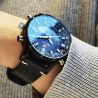 Luxury Leather Mens Quartz Watches Men Sport Waterproof Top nd Man Wristwatch Chronograph Male Clock Relogio Masculino