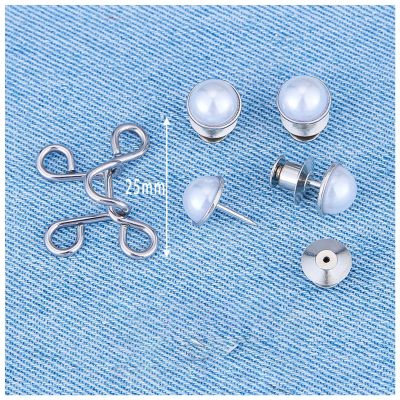 【cw】 New Waist Buckle Tightener Clip Button Pants Nail Free Pin Detachable Tool For Jeans ！