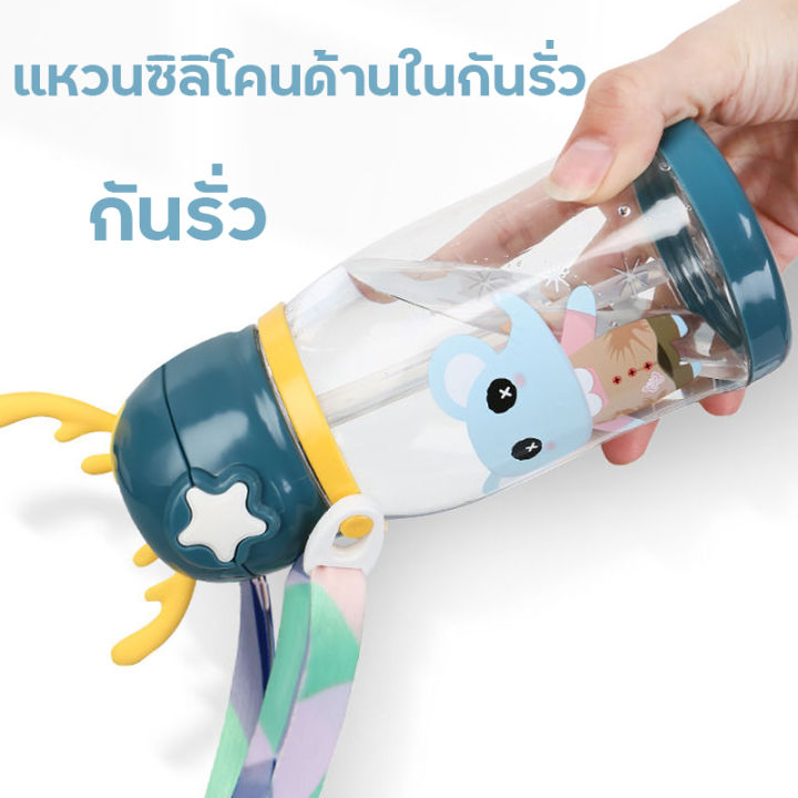 galaxy-home-600ml-ขวดหัดดื่ม-ขวดพลาสติก-ถ้วยน้ำเด็ก-หลอดหัดดื่ม-ถ้วยหัดดื่ม-กันรั่ว-น่ารัก-เขากวาง-เด็ก-ความจุขนาดใหญ่-พลาสติก-ถูกสุขอนามัย-กระติกน้ำเด็ก-แก้วน้ำกลางแจ้ง-ถ้วยฟาง-ถ้วยน้ำเด็กแก้วน้ำ