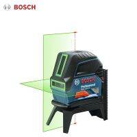 Bosch GCL เครื่องวัดระดับเลเซอร์2-15ระดับแสงสีเขียว360แนวตั้งและแนวนอนสายเครื่องฉายสำหรับตกแต่งบ้านกลางแจ้ง