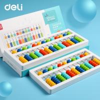 ลูกคิดจีน/จินตคณิต/ญี่ปุ่น Deli Chinese/Japanese Abacus 13หลัก !!!รุ่นใหม่ล่าสุด!!! มีปุ่ม set 0 ใช้ดีกว่า สะดวกกว่ารุ่นเก่า