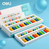 ลูกคิดจีน/จินตคณิต/ญี่ปุ่น Deli Chinese/Japanese Abacus 13หลัก !!!รุ่นใหม่ล่าสุด!!! มีปุ่ม set 0 ใช้ดีกว่า สะดวกกว่ารุ่นเก่า