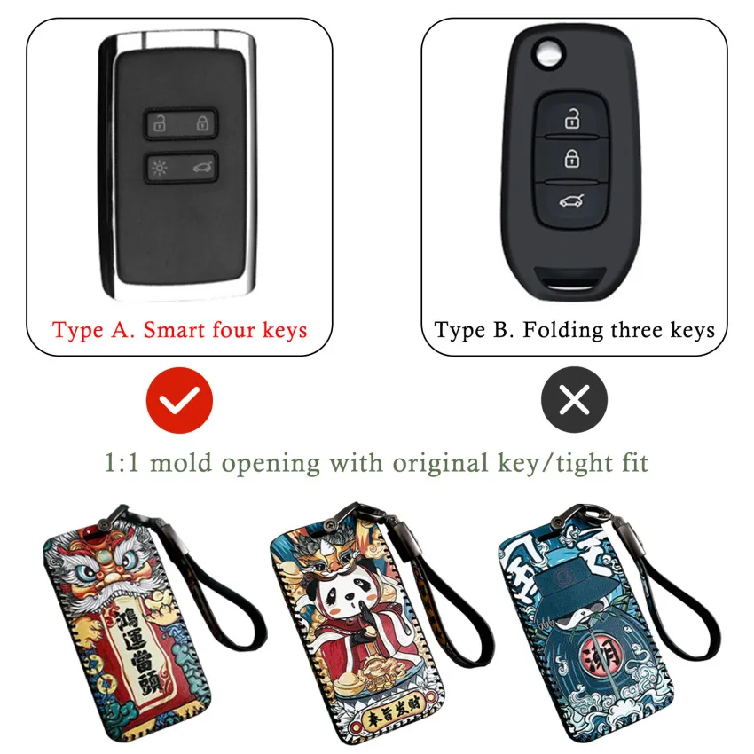 Protect Car Remote Key Case Cover for Renault Fluence Duster Megane Kadjar  Clio 