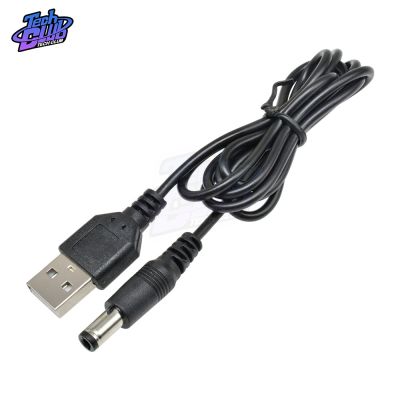 สายไฟ5.5X2.1MM 80ซม. 0.8ม. สายชาร์จ USB ชายขนาดเล็กสาย USB 2.0ถึง DC Power Supply Connector Adapter Cable Cord Line