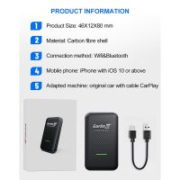 3.0 Wireless Carplay Adapter Car Navigation for Car Wired to Wireless Carplay Module Plug and Play USB IOS