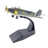 แบบจำลองสูง1:144โมเดลเครื่องบิน JU-52สงครามโลกครั้งที่สองเครื่องบินรบพร้อมของขวัญตกแต่งของเล่นแบบยืน