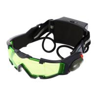 OH Green Lens Adjustable Elastic Band Night Vision Goggles Glasses eyeshield