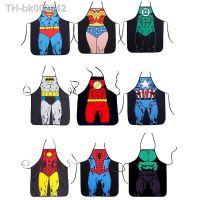 ♘◑ Funny Apron Super Hero Kitchen Apron Man Women Aprons Dinner Party Cooking Apron Adult Cozinha Tablier Cuisine Pinafore