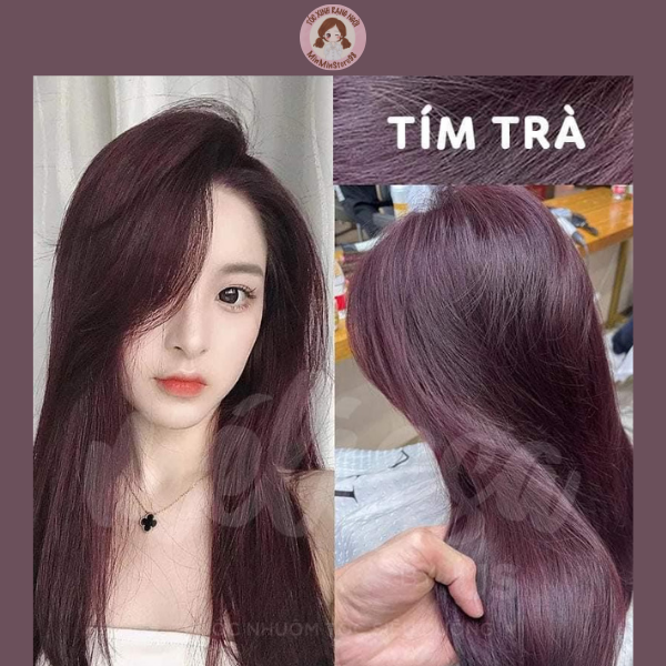 Nếu bạn đang tìm kiếm một màu tóc độc đáo, hãy thử với thuốc nhuộm tóc màu tím trà, sắc tím đậm hơn và tạo nên sự nổi bật cho mái tóc của bạn. Xem ảnh và tìm thấy sự khác biệt săc màu tím trà đem lại như thế nào.