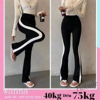 【hot sale】₪◙ D19 Womens Leggings Back Stripe Pants With bigsize Stretchy Fabric