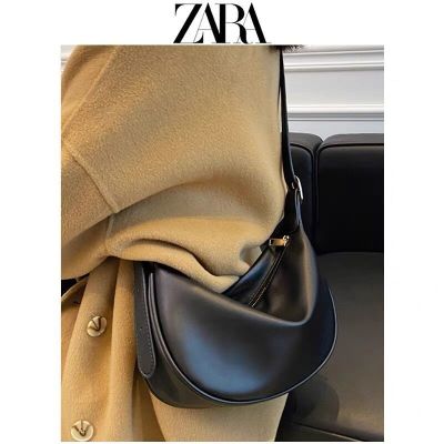 Zaraโข่งกระเป๋าผู้หญิง4ฤดู,ใหม่2023กระเป๋าแบบหนีบแขนแมสเซ็นเจอร์สะพายไหล่ฝรั่งเศสช่องไฮเอนด์เป็นที่นิยมในปีนี้