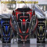 สำหรับฮอนด้า PCX160 Pcx 160สติกเกอร์ถังเชื้อเพลิงรถมอเตอร์ไซค์5D คาร์บอนไฟเบอร์ลายก้างปลาป้องกันรอยขีดข่วน PCX160ดีคอลตกแต่ง2021