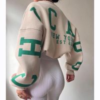 ┋☸﹊ Gidyq Streetwear Sweatshirt Fashion Print Loose Hoodies Female All Match Warm