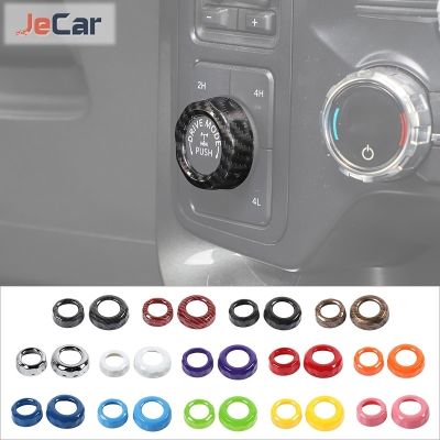 ┋♕ JeCar Aluminium Alloy Car 4WD knob/Trailer knob Trim Ring Cover for Ford F150 2021 up Interior Accessories