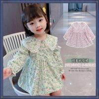 Ready Stock Korean Version Girls Clothing Long-Sleeved Dress Childrens One-Piece Baby Long T-Shirt New Style Fashionable