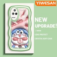 YIWESAN เคสสำหรับ Xiaomi Poco F4 Redmi K50 Pro เคส K40s ลายการ์ตูนดาวโดราเอมอนสีชมพูเคสมือถือกันกระแทกแบบใสนิ่มเคสโปร่งใสลายกล้องถ่ายรูปฝาครอบป้องกันซิลิกาเจลที่สร้างสรรค์