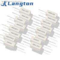 ❡✢✐ 5pcs 5W 5 Cement Resistor Power Resistance 0.1 10K 0.1R 0.5R 1R 10R 100R 0.22 0.33 0.5 1 2 5 8 10 15 20 25 30 100 1K 10K ohm