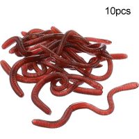 【HOT】✆ 10Pcs Soft rubber ground dragon Earthworm Worm Stretchy Trick Props Tricky Prank for Children