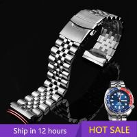 22mm Solid Stainless Steel Curved Interface Strap for Seiko Turtle SRPA21 SRP777 SRPC25 SRP773 Diving Sports Watch Accessories