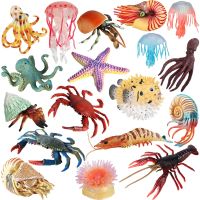 【CC】 2023New Oceans Sea Crab Stingray Globefish Figures Collection for Children