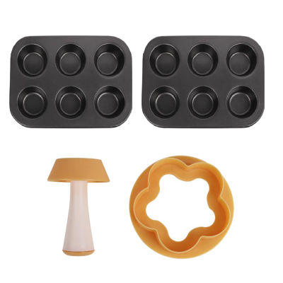 Cake Cup Moulder Biscuits Mould Cake Baking Tools Flower Shape Cupcake Mold Round Dough Cookie Cutter Set Stamper