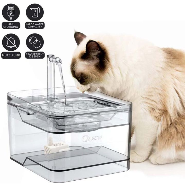 ready-stock-automatic-electric-noiseless-water-fountain-dog-cat-drinking-bowl-drinker-tank-drinker