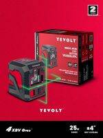 YEVOLT YVGLL4XS2สีเขียวเลเซอร์เส้นตัดระดับ2เส้นเครื่องมือวัดปรับระดับตัวเอง-การจัดตำแหน่งสำหรับปูพื้นกรอบที่ถูกต้อง