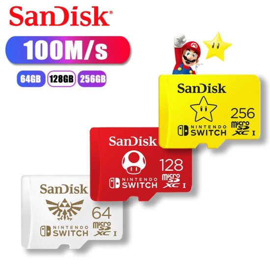 Shipping vận chuyển + cod sandisk nintendo switch thẻ micro sd chuyên dụng - ảnh sản phẩm 1