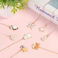 1 PC Cute Cartoon Metal Small Pendant Bookmark Girl Heart Panda Student Book Page Clip Creative Decoration Pagination Mark