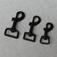 ♙ 1 Pcs/Lot 15mm 20mm 25mm Black Snap Hook Metal Belt Buckle Bag Clasps Lobster Swivel Trigger Clip Dog Pet Leash Straps Belt