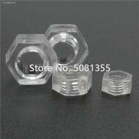 ¤◑▤ 50pcs M2.5 M3 M4 M5 M6 M8 transparent Hexagon acrylic PC Nut / plastic polycarbonate hex nuts for Lighting lamp installation