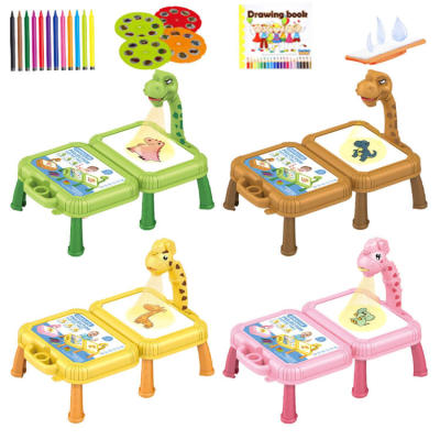 Toddler Doodle Board Projector Drawing Pad Doodle Board Table Erasable Writing Board with Lights &amp; Music Educational Toys for Toddler Boys Girls beautifully