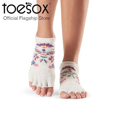 ToeSox โทซอคส์ ถุงเท้ากันลื่น แยกนิ้วโลวไรซ์ รุ่น Low Rise เปิดนิ้วเท้า