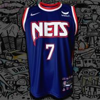 BK0059 City 2021-22 NBA Brooklyn Team Printed Basketball Jersey