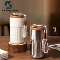 Smart Thermos Bottle Water Digital Display Vacuum Intelligent Insulation Cup Stainless Steel Portable Coffee Mug Car Vehicle New