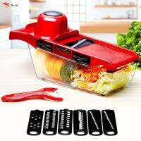 6 Blades Slicer Vegetable Cutter Potato Onion Carrot Grater Chopper Kitchen Accessories