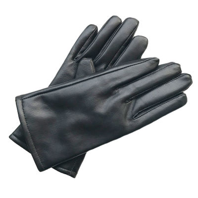 Classic women real leather gloves women sheepskin Genuine Leather gloves Autumn Winter warm gloves female Full Finger