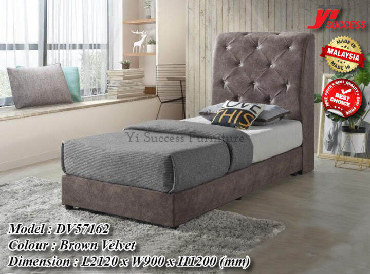 Yi Success Travis Design Single Bed Frame / Quality Single Divan