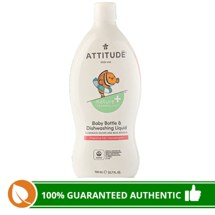 Attitude Baby Bottle & Dishwashing Liquid Fragrancefree 700ml Lazada PH