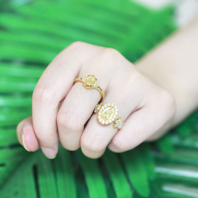 แหวนเพทายสุดสร้างสรรค์แฟชั่นสำหรับผู้หญิงแหวนประดับเสื้อผ้าประจำวันสำหรับ Kado Ulang Tahun
