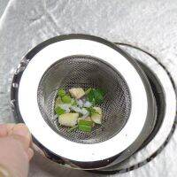 Stainless Steel Sink Filter Food Residue Strainer Bathroom Wash Basin Drain Anti-clogging Blocking Hair Tool Kitchen Accessories