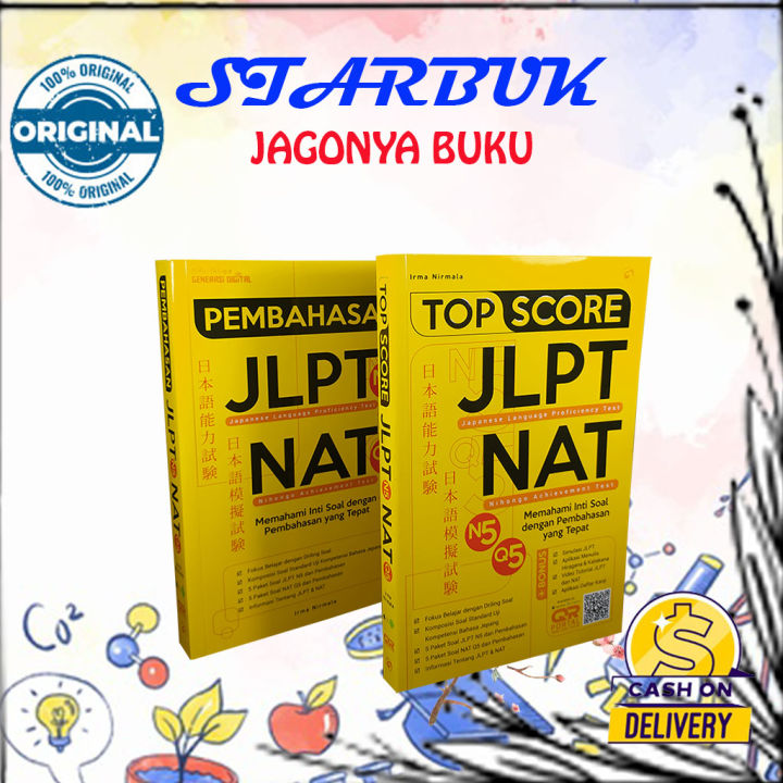 BUKU JLPT N5 : TOP SCORE JLPT-N5 & NAT-Q5 - BUKU TES JLPT - BUKU BAHASA ...